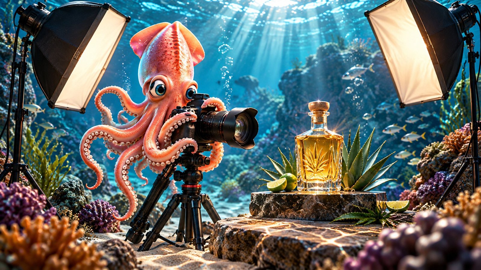 Fotografía comercial en Puerto Vallarta | Calamar Agency Calamar Agency, agencia de publicidad en Puerto Vallarta: fotografía comercial y de producto. Fotografía publicitaria profesional en estudio para marcas, restaurantes, tequila, artesanías y tiendas en línea de Puerto Vallarta y Riviera Nayarit. Calamar fotógrafo con cámara réflex y luces de estudio.